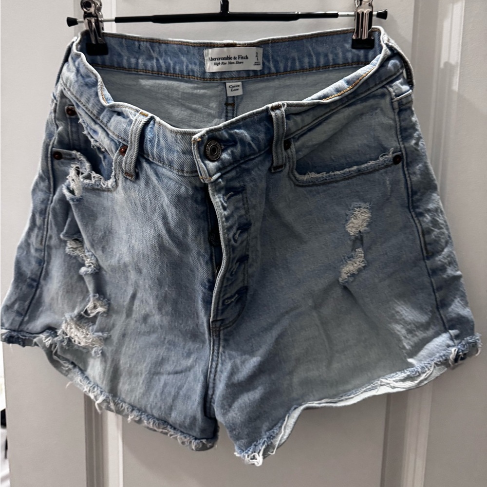 Abercrombie & Fitch Light Blue Jean Shorts